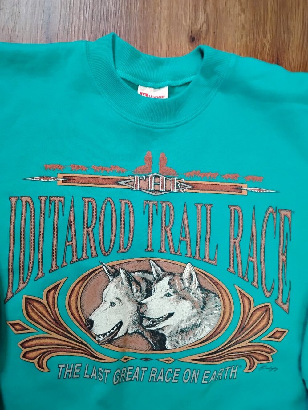 Vintage Iditarod Trail Race Crewneck Sweatshirt